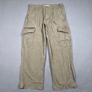 Vintage‎ Old Navy Cargo Pants Mens 31x28 Olive Green Military Utility Y2K